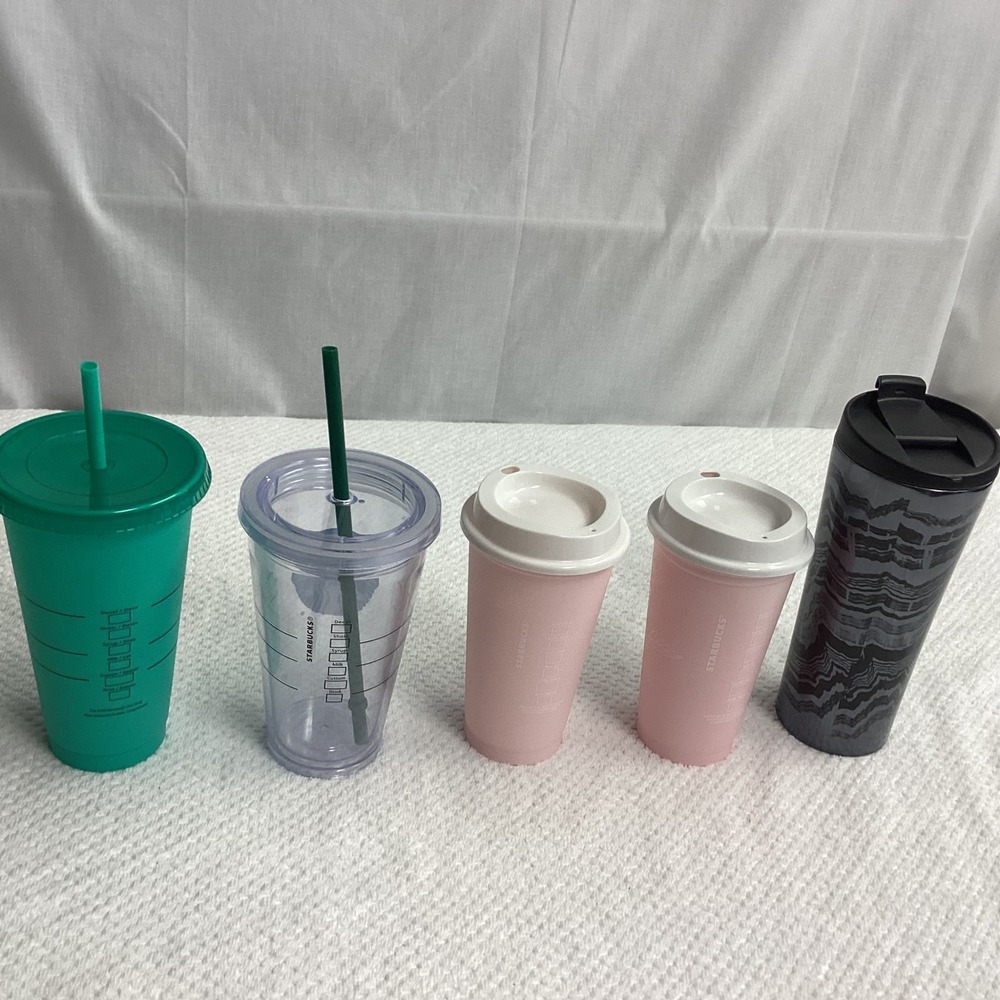 Starbucks Tumblers Bundle Set, Cold Cup, Travel Mug, Reusable, Coffee Lot of 5 - Picture 11 of 15